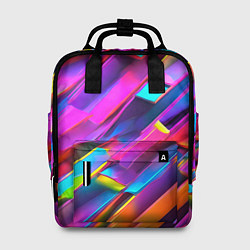 Женский рюкзак Неоновые разноцветные пластины