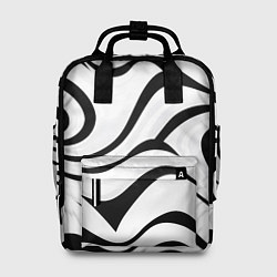 Рюкзак женский Анималистическая абстракция зебры, цвет: 3D-принт