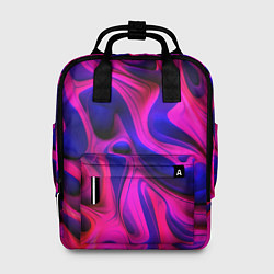 Рюкзак женский Pink blue abstract, цвет: 3D-принт