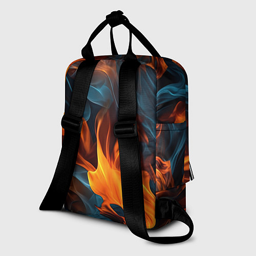 Женский рюкзак Пламя огня / 3D-принт – фото 2