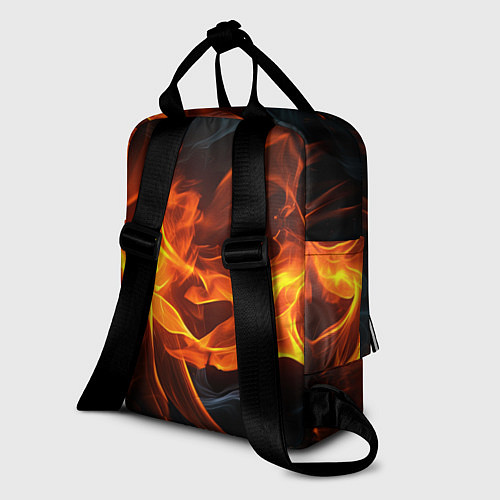 Женский рюкзак Пламя костра / 3D-принт – фото 2