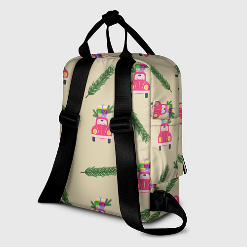 Женский рюкзак Машина с подарками / 3D-принт – фото 2