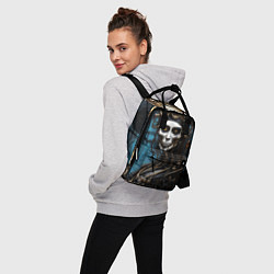 Рюкзак женский Девушка киборг в стиле стимпанк и киберпанк, цвет: 3D-принт — фото 2