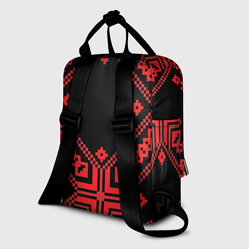 Женский рюкзак Национальный черный / 3D-принт – фото 2