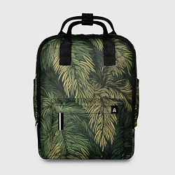 Рюкзак женский Камуфляж хвойный лес, цвет: 3D-принт