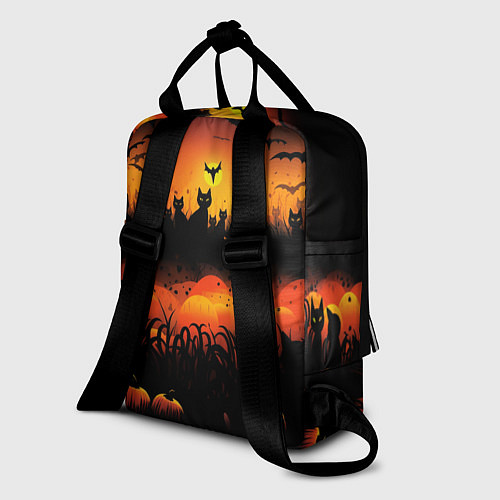 Женский рюкзак Кошки хэллоуина / 3D-принт – фото 2