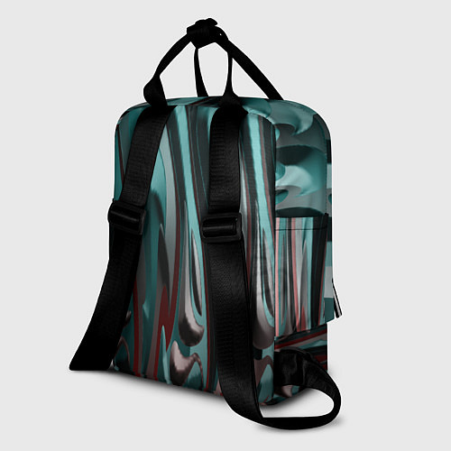 Женский рюкзак Металлический рельеф / 3D-принт – фото 2
