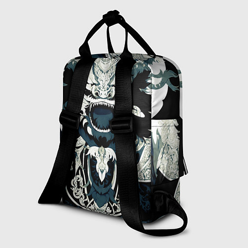 Женский рюкзак Король драконов с узорами / 3D-принт – фото 2