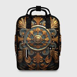 Рюкзак женский Круглый орнамент в викингском стиле, цвет: 3D-принт