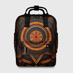 Женский рюкзак Орнамент в африканском стиле на тёмном фоне