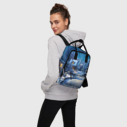Рюкзак женский Зимнее предновогоднее настроение, цвет: 3D-принт — фото 2