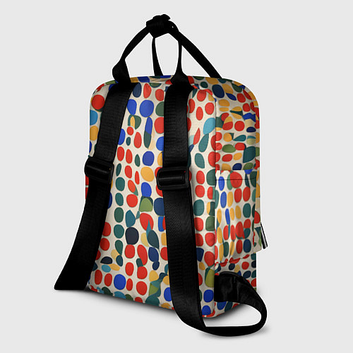 Женский рюкзак Цветные зёрна / 3D-принт – фото 2