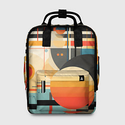Рюкзак женский Стильная геометрия, цвет: 3D-принт