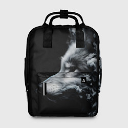 Рюкзак женский Дымный волк, цвет: 3D-принт