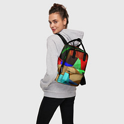 Рюкзак женский Пластиковые чешуйки, цвет: 3D-принт — фото 2