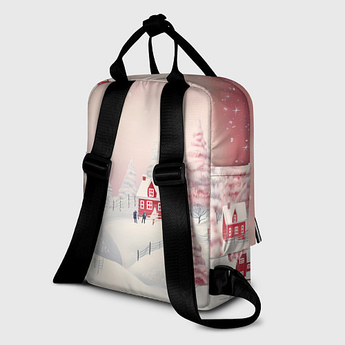 Женский рюкзак Снежное сияние ночи / 3D-принт – фото 2