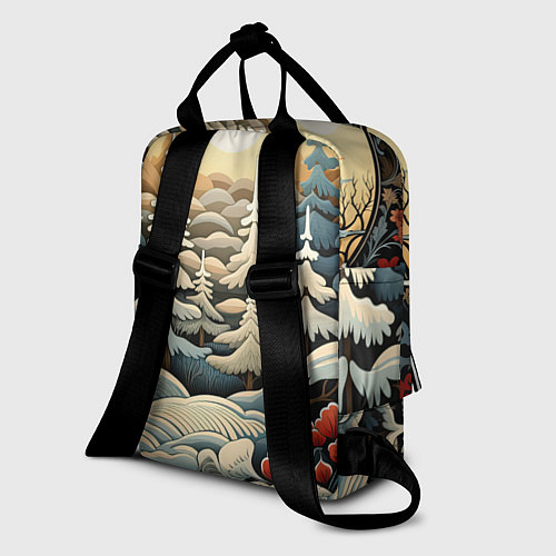 Женский рюкзак Снежный вальс / 3D-принт – фото 2