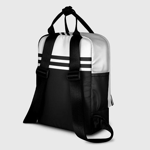 Женский рюкзак Ливерпуль - черно-белый / 3D-принт – фото 2