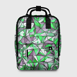 Женский рюкзак Маленькие зелёные треугольники