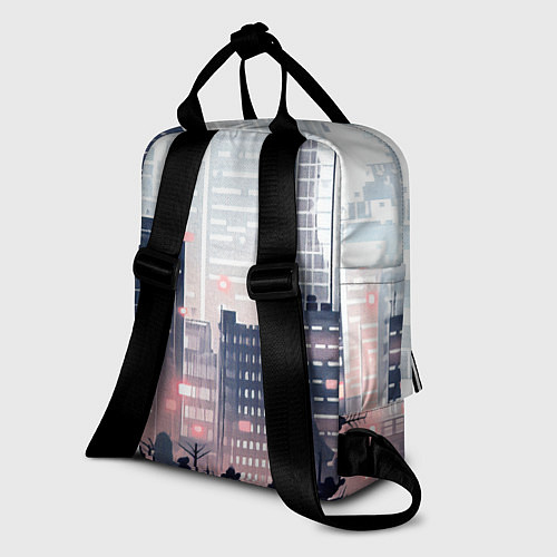 Женский рюкзак Безмятежный город / 3D-принт – фото 2