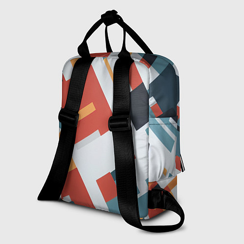 Женский рюкзак Геометрический узор - нейросеть / 3D-принт – фото 2