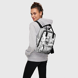 Рюкзак женский Лил Пип на сером фоне, цвет: 3D-принт — фото 2