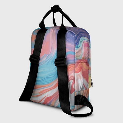 Женский рюкзак Цветной вихрь / 3D-принт – фото 2