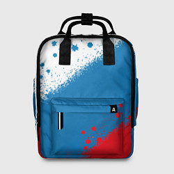 Рюкзак женский Российский триколор, цвет: 3D-принт