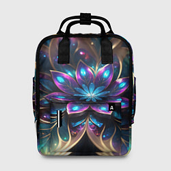 Женский рюкзак Абстрактный фрактальный цветок