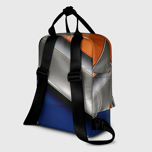 Женский рюкзак Разноцветные полоски / 3D-принт – фото 2