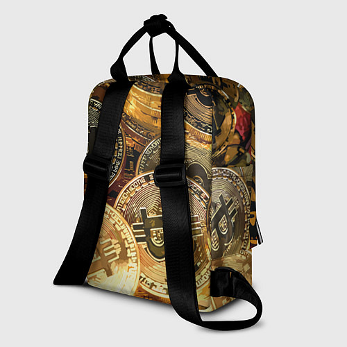 Женский рюкзак Золото цифровой эры / 3D-принт – фото 2