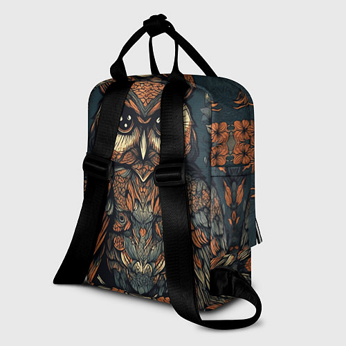 Женский рюкзак Сова с узорами / 3D-принт – фото 2