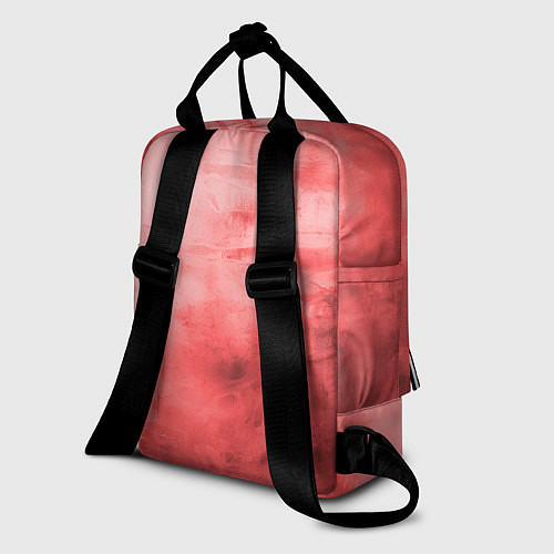 Женский рюкзак Красный гранж / 3D-принт – фото 2
