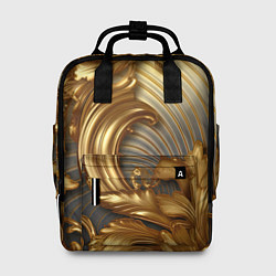 Женский рюкзак Золотая текстура и абстракции