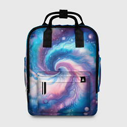 Рюкзак женский Галактический тай-дай, цвет: 3D-принт
