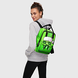 Рюкзак женский Майнкрафт новогодний крипер, цвет: 3D-принт — фото 2