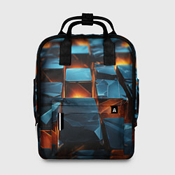 Рюкзак женский Темные плитки в лаве, цвет: 3D-принт