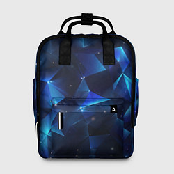 Женский рюкзак Синяя геометрическая абстракция плиты