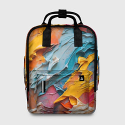 Рюкзак женский Абстрактная живопись акрилом, цвет: 3D-принт