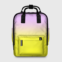 Женский рюкзак Бледно-розовый и ярко-желтый градиент