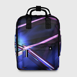 Женский рюкзак Фиолетовая геометрическая абстракция