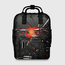Рюкзак женский Взрыв и черные камни, цвет: 3D-принт