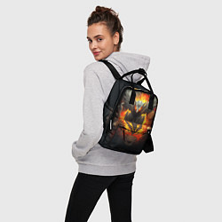 Рюкзак женский Огненный символ орла, цвет: 3D-принт — фото 2