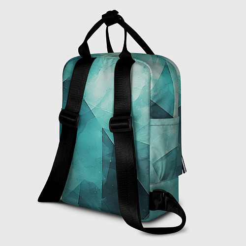 Женский рюкзак Гранжевая бирюза / 3D-принт – фото 2