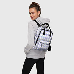 Рюкзак женский Криптовалюта Ethereum на белом, цвет: 3D-принт — фото 2