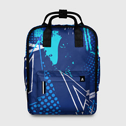Рюкзак женский Разноцветные текстурные треугольники, цвет: 3D-принт