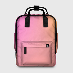 Рюкзак женский Розово-желтый градиент, цвет: 3D-принт