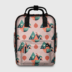 Рюкзак женский Абстракция, треугольник, цвет: 3D-принт