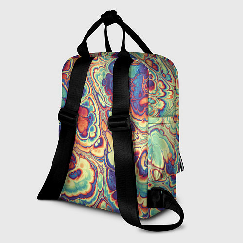 Женский рюкзак Абстрактный разноцветный паттерн / 3D-принт – фото 2