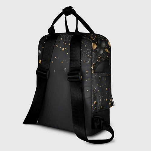 Женский рюкзак Золотая пыль / 3D-принт – фото 2
